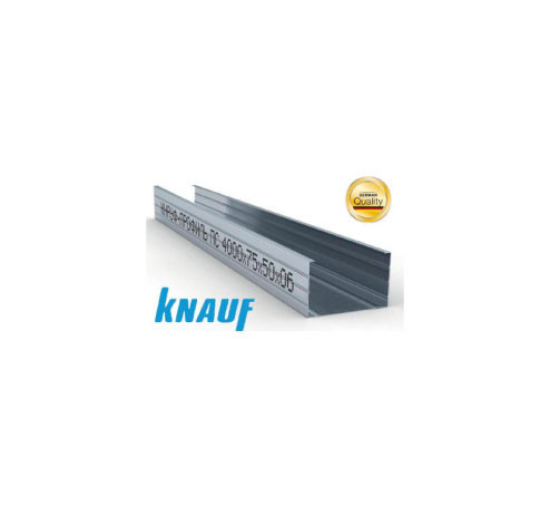 ტიხრის CW პროფილი Knauf 50×75×50×6×3000 მმ — CW პროფილი